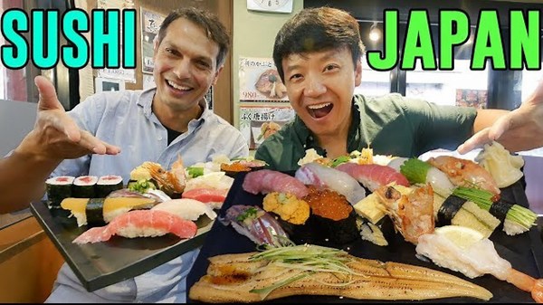First Time Eating REAL Japanese Sushi in Tokyo! (Mind-Blowing) 🎌