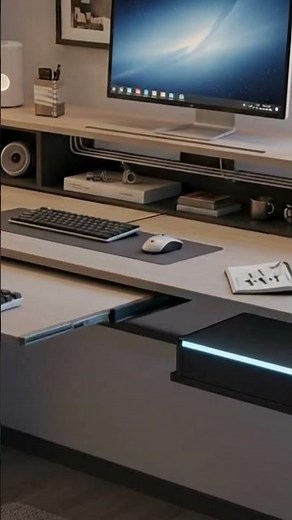 Genius Space-Saving Computer Table | Modern Smart Desk Design