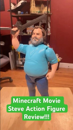 Minecraft Movie Steve Action Figure Review!!!