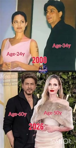 #ShahRukh Khan#Angelina Jolie#ThenVsNow#TimelessBeauty#KingKhan#IconicStars