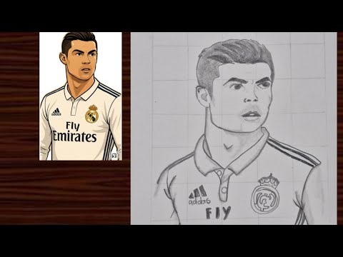 Sketching Cristiano Ronaldo | Drawing Tutorial step by step for beginners