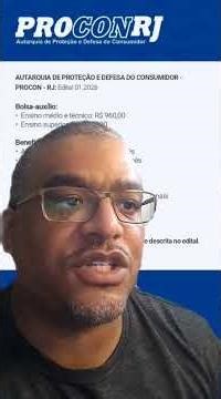 🚨 Oportunidade no PROCON RJ!