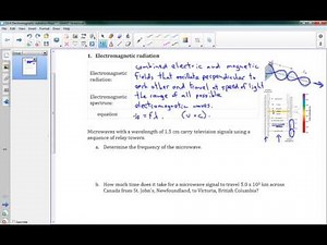 SPH4U 10.4 Electromagnetic radiation