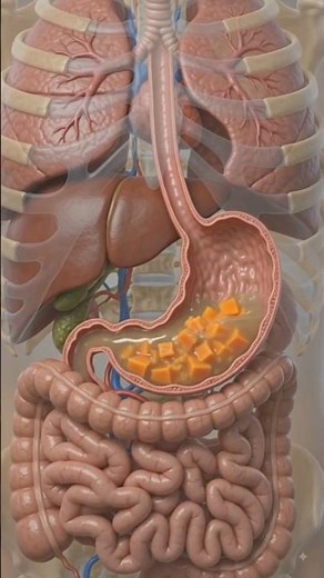 Digestive System 3D Animation | Digestive System 4K Video #anatomy #digestivesystem #shorts