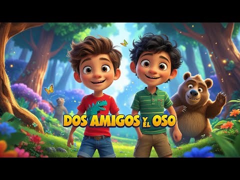 Dos Amigos y El Oso 🐻✨ | Inspirado en Fábula 📖🌟