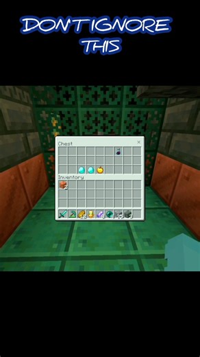 Minecraft Don't Ignore This 😱 #minecraft