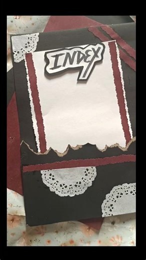 Index page for project file #howmakeindexpage #index #projectfile #pagedecorationideas #ytshorts