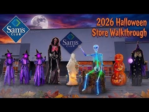 Sam’s Club NEW Halloween Decor 2026 Store Walkthrough (11 ft Animatronic)