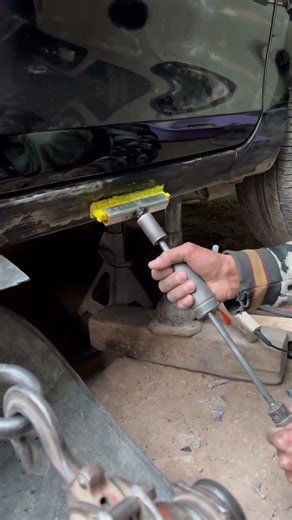 Footboard dent Repair | #shortvideo #shortsfeed #cardentrepair