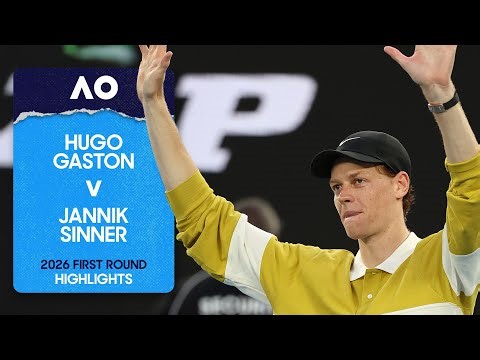 Hugo Gaston v Jannik Sinner Highlights | Australian Open 2026 First Round