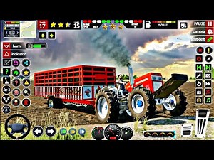 Ultimate Tractor Farming Simulator 3D 🚜 | US & Indian Tractor Game with Trolley