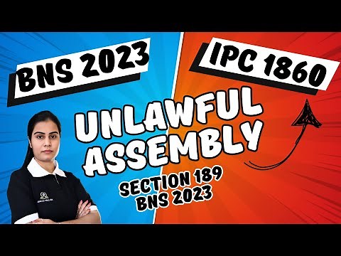 Unlawful Assembly Section 189 in Bns 2023