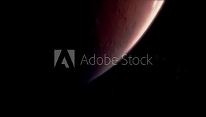 Closeup of the Planet Mars. Animation based on NASA Footage. Stock Video