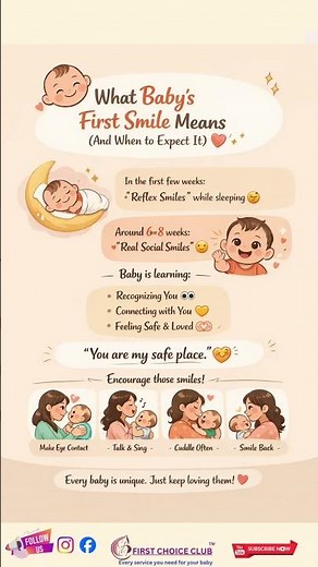 What does baby’s first smile really mean — and when should parents expect it?