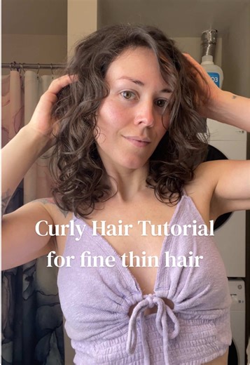Wavy Curly Hair Tutorial for Fine Thin Hair