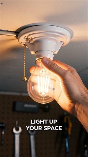 How to Add an Extra Outlet to Your Garage in Minutes | Easy DIY Lamp Holder Upgrade