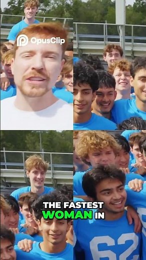 Fastest Woman Crushes The Competition! ⚡🔥 | Epic Race #mrbeast