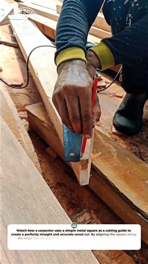 Precision Wood Cutting with a Circular Saw | Satisfying Woodworking Process #Shorts