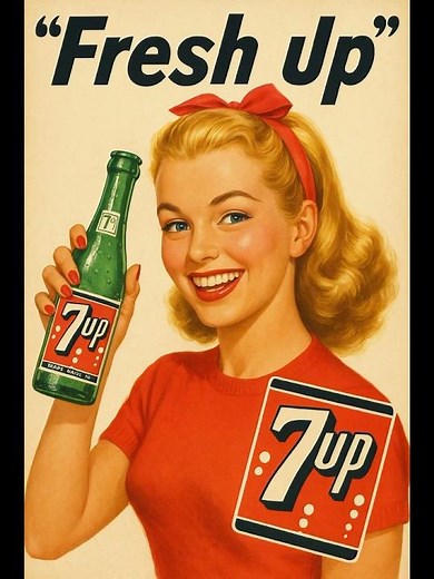 When Ads Had Charm — The Vintage 7-Up Era 🍋