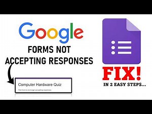 Fix : Google Form Not Accepting Responses | Step by Step Guide ( 2 Methods)