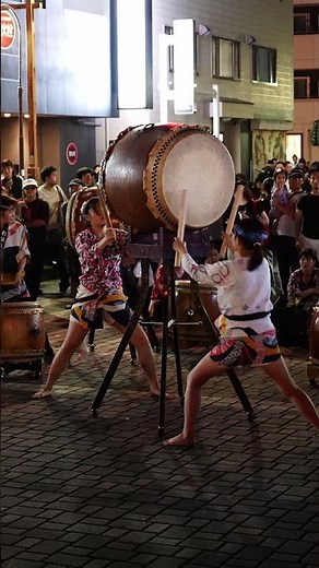 🥁女性二人が響かせる力強い太鼓｜春日部夏祭り2026【#Shorts】 #神輿 #神輿渡御 #祭り