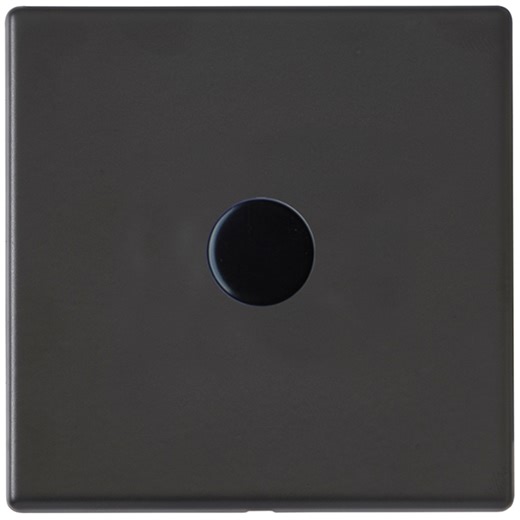 Hamilton LEDSTAT Hartland G2 Matt Black 1 Gang Rotary Master Wi-Fi 250W Smart Dimmer | UKES