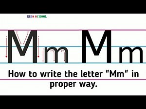 How to write the letter "Mm"