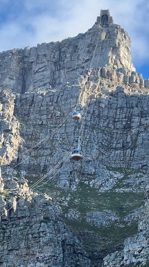 Seriously… is it safe?!  The Table Mountain cable car had us scared...