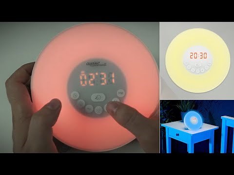 RADIO-REVEIL LUMINEUX WAKE-UP - lumière progressive - [PEARLTV.FR]