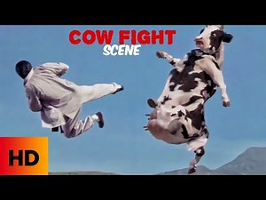 Kung Pow! Enter the Fist (2002) | Cow Fight Scene | Steve Oedekerk Vs The Cow
