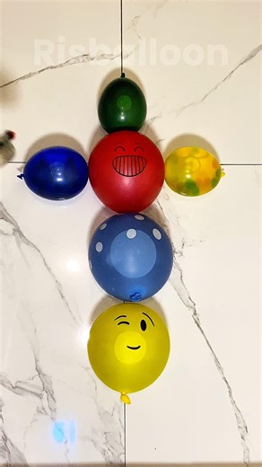 Blindfolded Water Balloon Pop Challenge (So Funny!) #asmr #satisfying #short