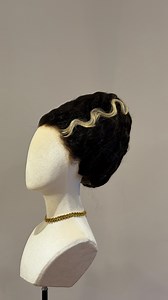 57K views · 70 reactions | Bride of Frankenstein wig created from scratch 瑱 Created for @iralosco using @stellarihair @schwarzkopfpro @got2busa for the final look  Make up and sfx @nikolicdiane @portelli.ivana What do you think of the final look? #frankenstein #bride #halloween #hairstyles #updo #costume #wig #wigstylist #stellacini #wigstylist | Stella Cini | Facebook