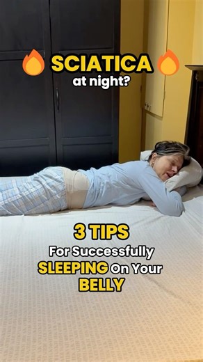 How to Sleep on Your Belly With Sciatica (3 Quick Tips)