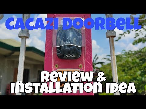 Cacazi Wireless Doorbell Review and Installation Idea by JappyTots