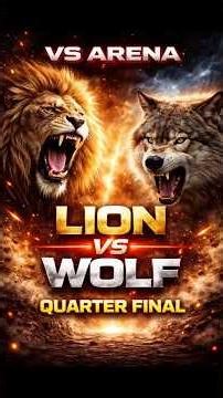 Lion vs Wolf – Who Wins? 🦁🐺 | Quarter Final | VS Arena #battle