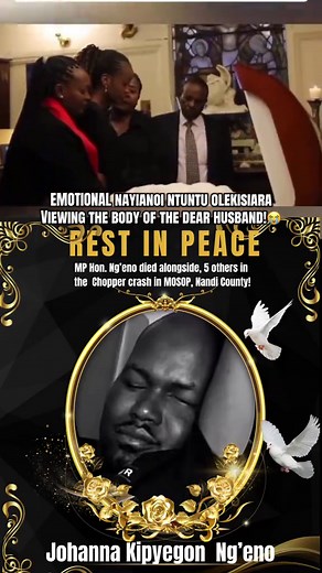 Johana Ng'eno's Wife Emotional Speech at Burial