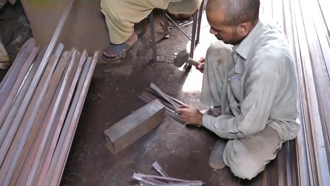 Creating Wheelbarrows from Recycled Iron Sheets