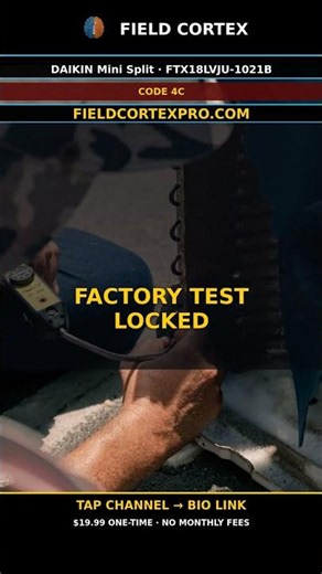 Daikin Mini Split Error 4C Fix | Field Cortex #Shorts