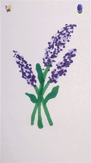 Beautiful Lavender flowers 🪻 drawing #2 #shorts #art #drawing #lavender