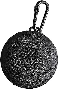 BoomPods AQUABLASTER - Waterproof Bluetooth Portable Wireless Speaker with Amazon Alexa - Hi-Quality Sound - Awesome Listening in Shower at The Pool or The Beach (Black)