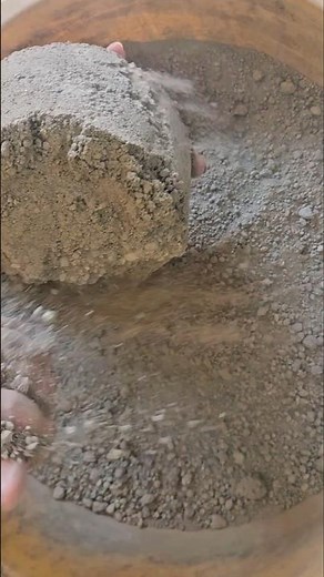 Homemade Gritty Cement Crumbles #shorts #youtubeshorts #viralshorts