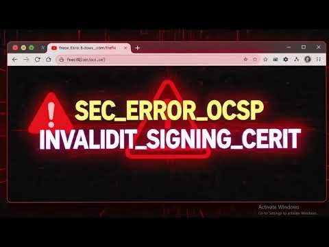 How to Fix SEC ERROR OCSP INVALID SIGNING CERT Error on Firefox