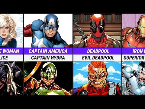 Marvel Superheroes vs Their Evil Counterparts Comparison