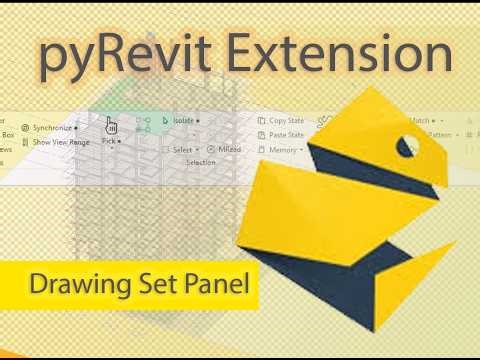 pyRevit "Drawing Set panel" of pyRevit extension. (In Bangla)