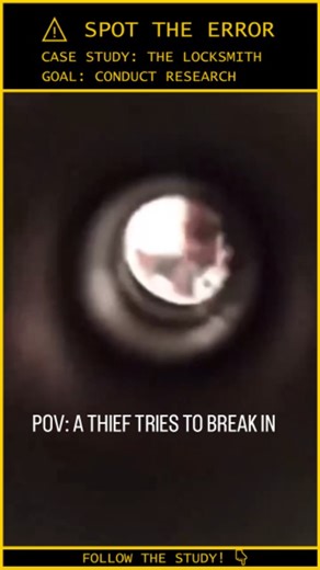 Human.Error.Study on Instagram: "ANALYSIS: When the "Victim" is Waiting for You ⚠️ Video Credit: Unknown / DM for Credit Case File: 142-PEEPHOLE-AMBUSH Subject Status: Concussed / Regretful The Tactical Failure: The Silent Observer: The intruder violates the first rule of burglary: Ensure the dwelling is empty. He spends 30 seconds picking the lock while the homeowner watches him in high definition through the peephole. He isn't the hunter; he is the bait. The Ambush: The homeowner does not call