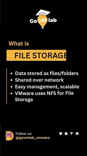 File Storage vs Block Storage | vSphere Storage Concepts Explained | GoVMlab