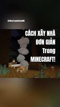 👀CÁCH XÂY NHÀ ĐƠN GIẢN TRONG MINECRAFT 🏠 #short #minecraft