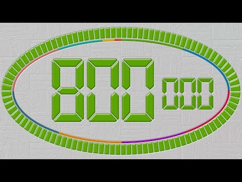 800 Second Timer With Ticking Sound & Alarm at The End | Numbers 800 to 0 Countdown | Cool Timer