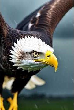 Fearless Eagle Flies Through a Thunderstorm ⚡🦅 | Power of Nature!
