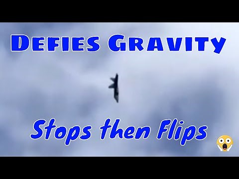 F-22 Raptor does a back flip, Mongo Flip, using thrust vectoring | compete 360 #raptor #usaf #usa